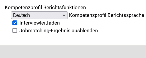 Berichtsfunktionen des Kompetenzmanagers